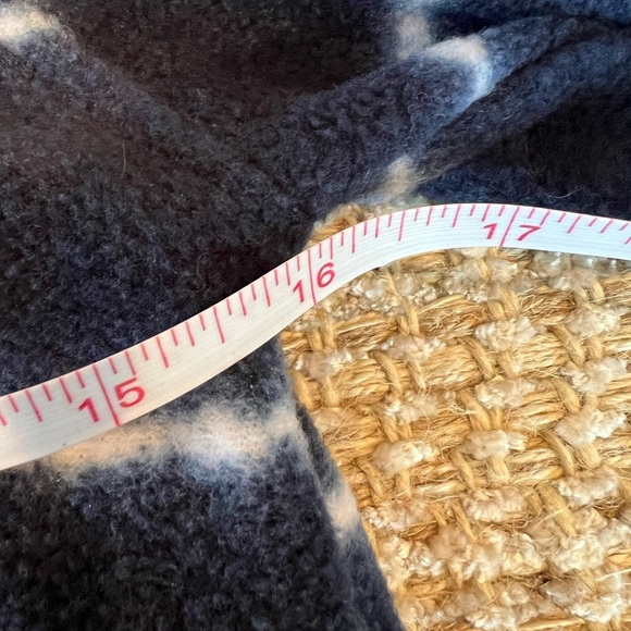 Simply Southern youth large fleece pullover, pink and blue, preppy, button down - Picture 5 of 6